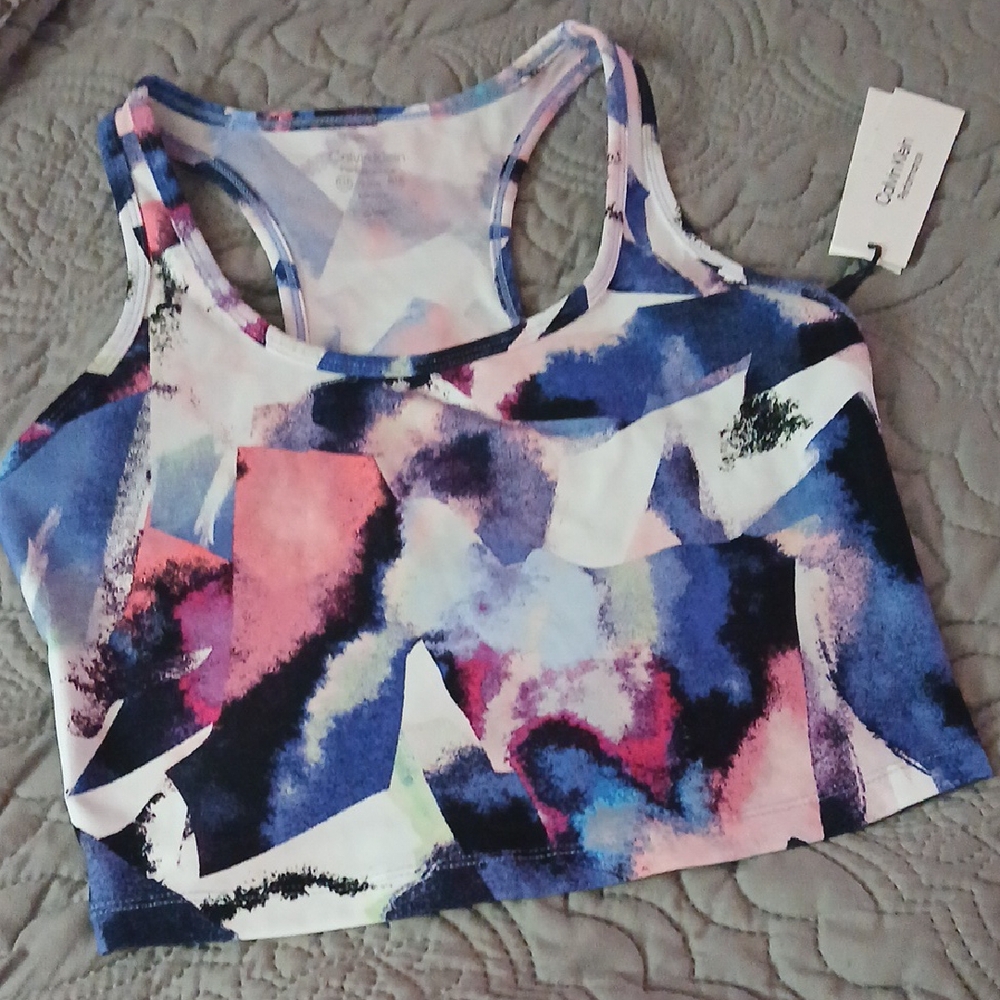 New!Calvin Klein Crop Sports Top